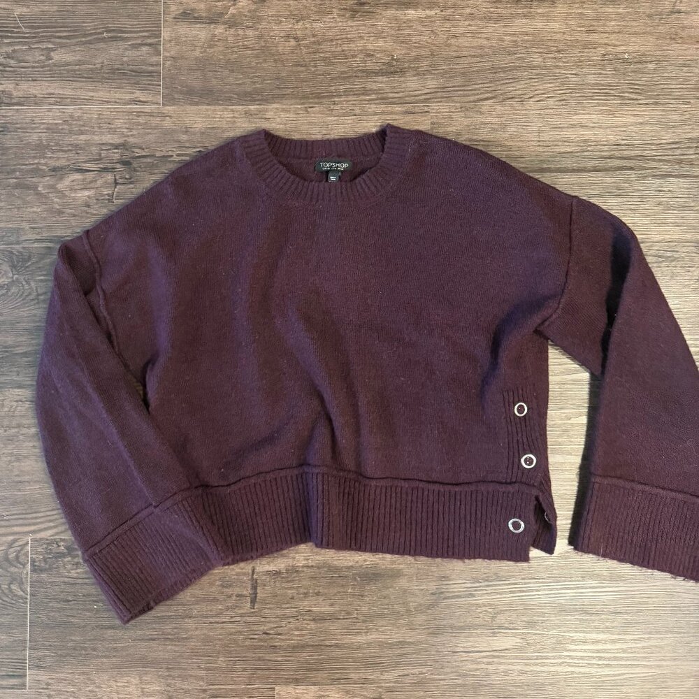 TOPSHOP MAROON SWEATER